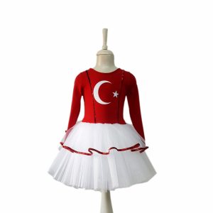 23 nisan kirmizi beyaz kiz cocuk kostumu