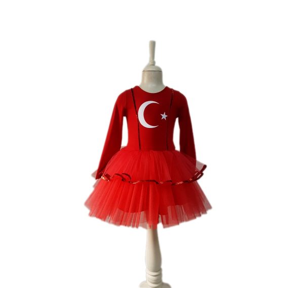 23 nisan kirmizi kiz cocuk kostumu