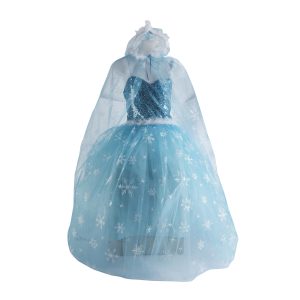 elsa frozen karlar kralicesi dogum gunu parti kiz cocuk kostumu