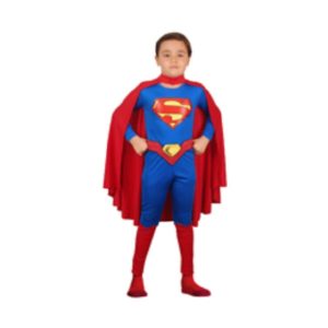 kassiz superman pelerinli erkek cocuk kostumu