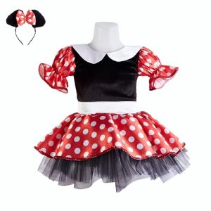 minnie mouse dogum gunu parti kiz cocuk kostumu
