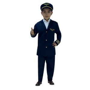 pilot kaptan cocuk kostumu