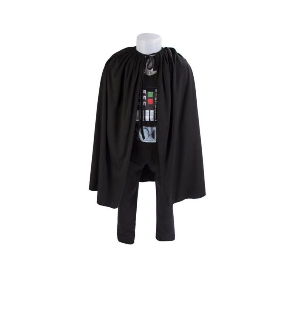 star wars pelerinli darth vader unisex cocuk kostumu