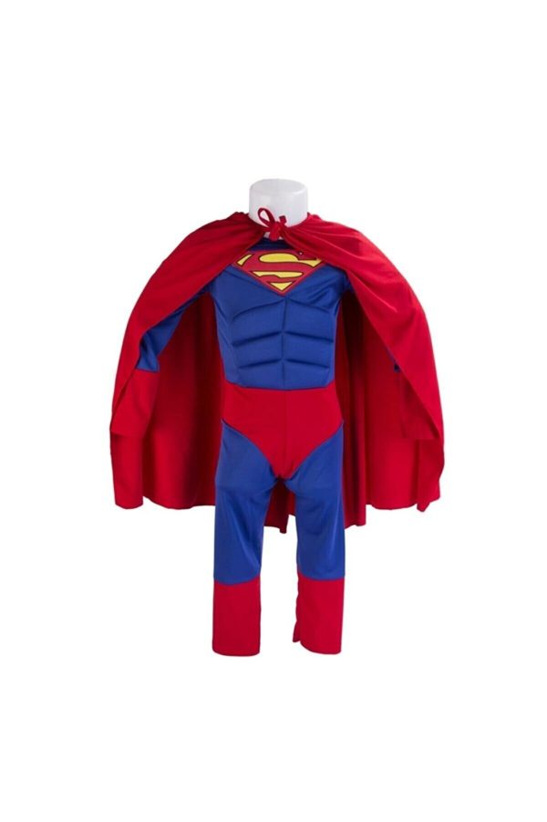 supermen kasli erkek cocuk kostumu