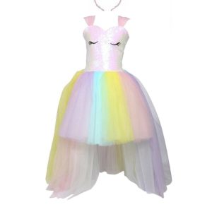 unicorn kat kat tullu dogum gunu parti kiz cocuk kostumu
